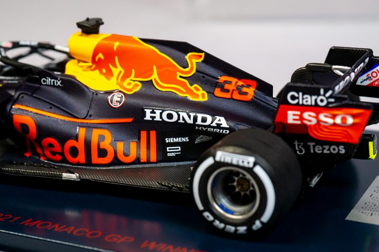 Spark Red Bull RB16B Honda M. Verstappen Winner Monaco GP 2021