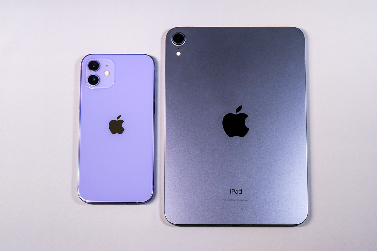 iPhone 12 と iPad mini 6 のパープルの色味 | b's mono-log
